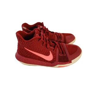 Nike Kyrie Sneakers youth high top Basketball Shoes Lace up Red size 5Y
